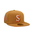 ニューエラ New Era 【 Seattle Mariners 35Th Anniversary Panama Orange Edition 59Fifty Fitted Hat Men Beige 】 シアトル マリナーズ orange 橙・オレンジ バッグ 小物 ブランド雑貨 帽子 メンズ帽子 キャップ メンズ