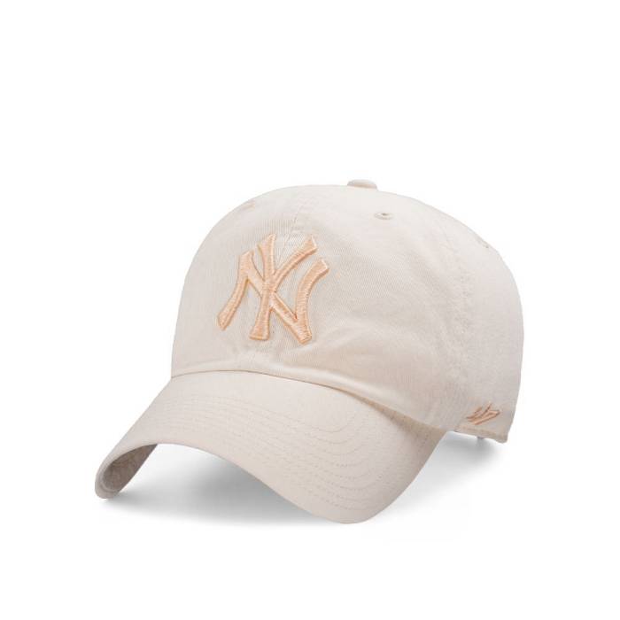 フォーティーセブンブランド 47 Brand 【 47Brand New York Yankees Natural Apricot Logo Clean Up St..