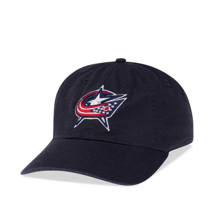 アメリカンニードル American Needle 【 Columbus Blue Jackets Navy Vintage Casual Strapback Hat Men Navy 】 コロンバス 青色 ブルー 紺色 ネイビー vintage ビンテージ・ヴィンテージ カジュアル バッグ 小物 ブラ(4)