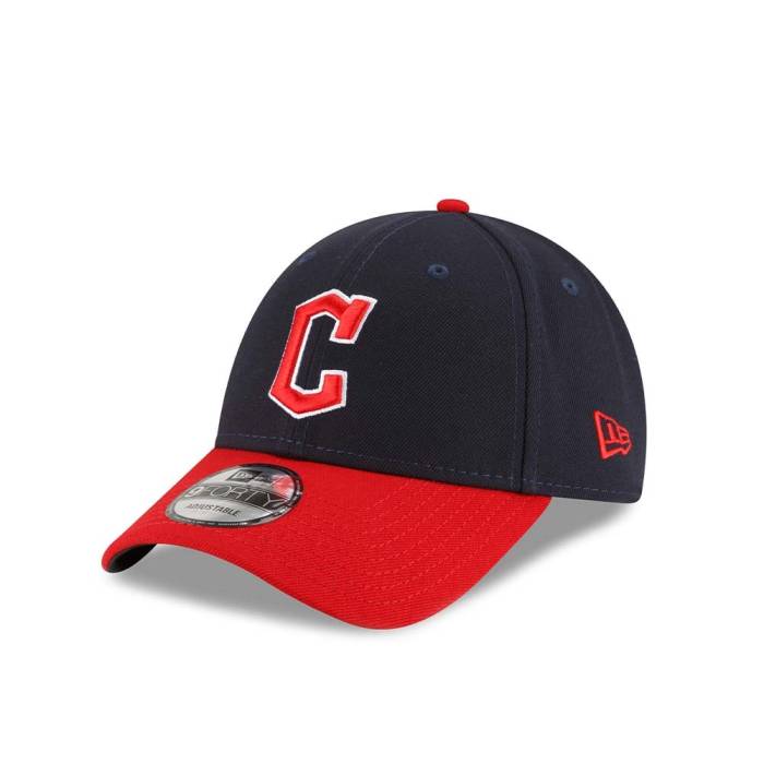 ニューエラ New Era 【 Cleveland Guardians The League 9Forty Strapback Hat Men Navy 】 クリーブランド バッグ 小物 ブランド雑貨 帽子 メンズ帽子 キャップ メンズ 紺色 ネイビー