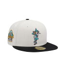 ニューエラ New Era 【 Miami Marlins World Series 1997 Chrome Satin Brim Edition 59Fift...