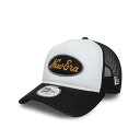 ニューエラ New Era 【 Oval Patch White Black A Frame Trucker Snapback Hat Men White 】 白色 ホワイト 黒色 ブラック トラッカー Snapback スナップバック バッグ バッグ 小物 ブランド雑貨 帽子 メンズ帽子 キ
