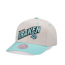 ミッチェル&ネス Mitchell & Ness 【 Seattle Kraken Chrome Two Tone Pro Crown Fit Snapback Hat Men White 】 シアトル プロ Snapback スナップバック バッグ バッグ 小物 ブランド雑貨 帽子 メンズ帽子 キャップ メン(4)