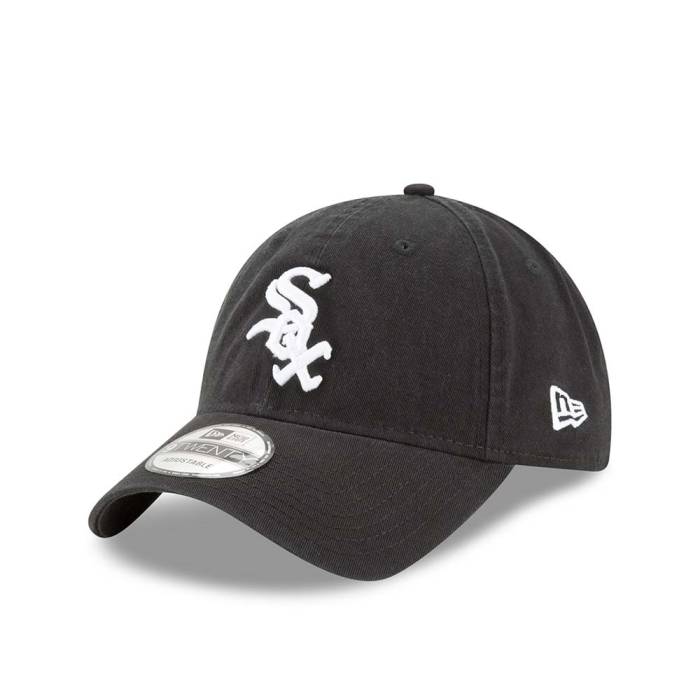 ニューエラ New Era 【 Chicago White Sox Black Core Classic 9Twenty Strapback Hat Men Black 】 シカゴ 白色 ホワイト 黒色 ブラック コア クラシック バッグ 小物 ブランド雑貨 帽子 メンズ帽子 キャップ メンズ(4)