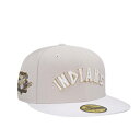 ニューエラ New Era 【 Cleveland Indians 100 Seasons Golden Moon Two Tone Edition 59Fifty Fitted Hat Men Blue 】 クリーブランド インディアンス バッグ 小物 ブランド雑貨 帽子 メンズ帽子 キャップ メンズ 青色 ブ(4)