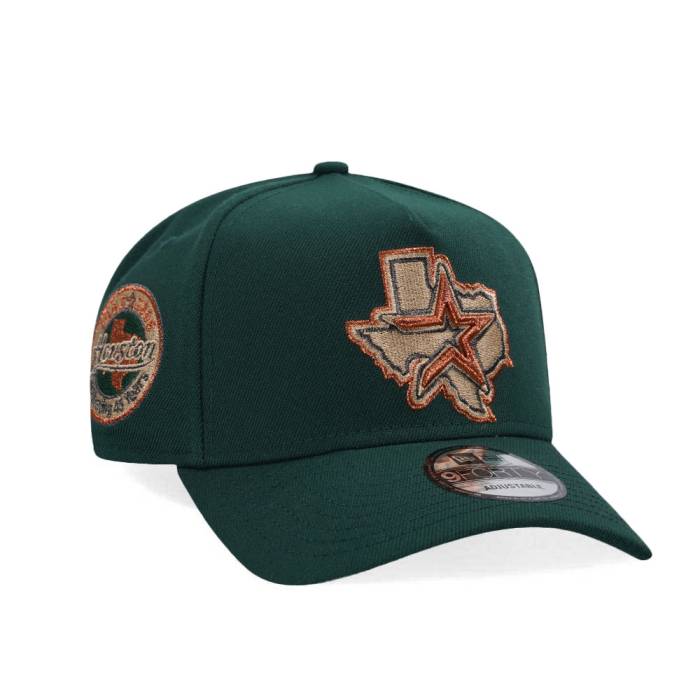 ニューエラ New Era 【 Houston Astros Dark Green Copper Edition 9Forty A Frame Snapback Hat Men G..