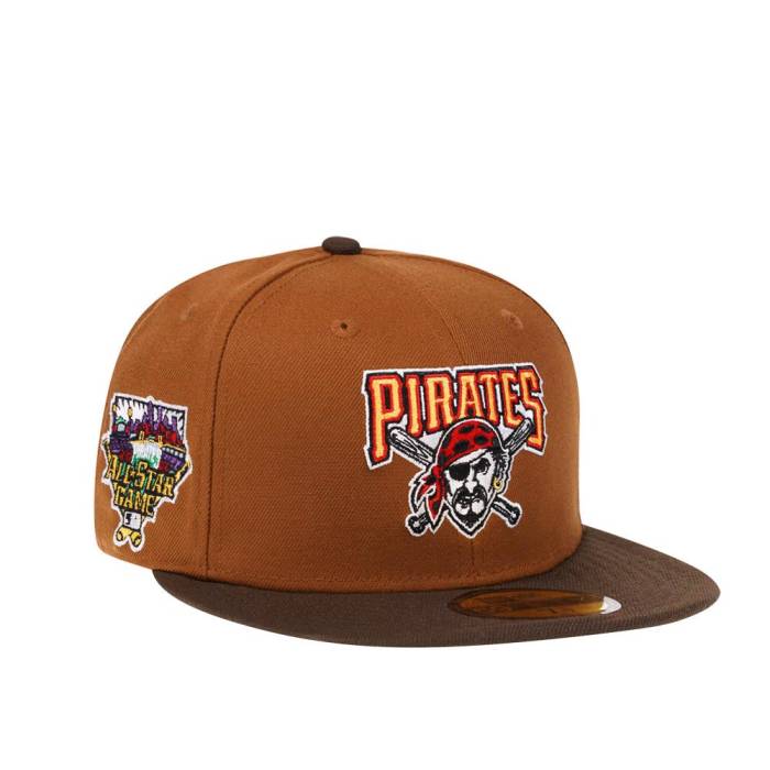 楽天スニケス【★スーパーSALE★12/11深夜2時迄】ニューエラ New Era 【 Pittsburgh Pirates All Star Game 2006 Bourbon And Suede Edition 59Fifty Fitted Hat Men Beige 】 ピッツバーグ 海賊団 Game ゲーム スエード・スウェード バッグ 小物 ブランド雑貨 帽子 メンズ帽