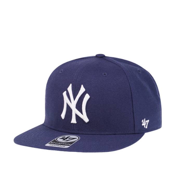 フォーティーセブンブランド 47 Brand 【 47Brand New York Yankees Light Navy No Shot Captain Snapback Hat Men Navy 】 ヤンキース 紺色 ネイビー Snapback スナップバック バッグ バッグ 小物 ブランド雑貨 帽子 メ