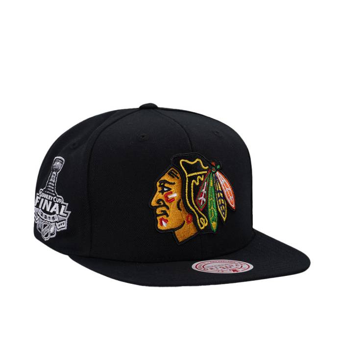 ミッチェル&ネス Mitchell & Ness 【 Chicago Blackhawks Stanley Cup Final 2015 Snapback Hat Men Black 】 シカゴ ブラックホークス Snapback スナップバック バッグ バッグ 小物 ブランド雑貨 帽子 メンズ帽子 キャ