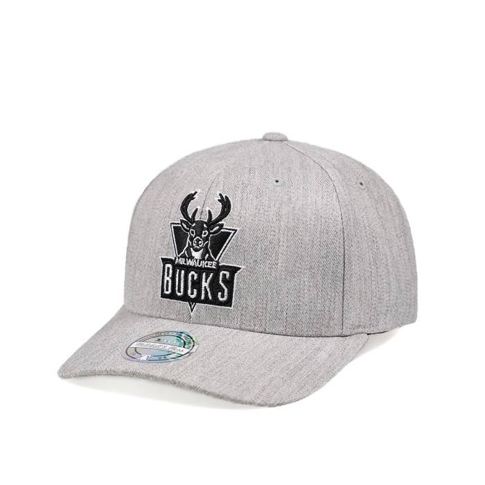 ミッチェル&ネス Mitchell & Ness 【 Milwaukee Bucks Heather 110 Flex Snapback Hat Men Gray 】 ミルウォーキー バックス heather ヘザー Snapback スナップバック バッグ バッグ 小物 ブランド雑貨 帽子 メンズ帽子