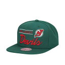 ミッチェル&ネス Mitchell & Ness 【 New Jersey Devils Lock Up Vintage Snapback Hat Men Gr...