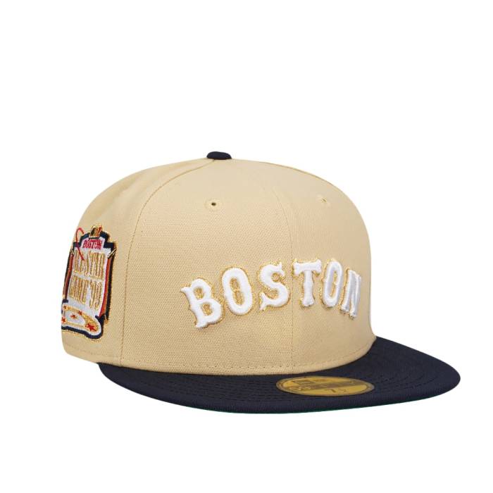 楽天スニケス【★スーパーSALE★12/11深夜2時迄】ニューエラ New Era 【 Boston Red Sox All Star Game 1999 Vegas Gold Prime Two Tone Edition 59Fifty Fitted Hat Men White 】 ボストン Red 赤・レッド Game ゲーム ベガス ゴールド バッグ 小物 ブランド雑貨 帽子 メンズ帽