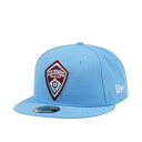 ニューエラ New Era 【 Colorado Rapids Sky Edition 59Fifty Fitted Hat Men Blue 】 コロラド ラピッズ スカイ バッグ 小物 ブランド雑貨 帽子 メンズ帽子 キャップ メンズ 青色 ブルー