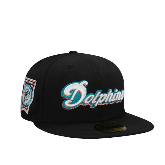 ニューエラ New Era 【 Miami Dolphins Perfect Season Black Prime Edition 59Fifty Fitted Hat Men Black 】 マイアミ ドルフィンズ 黒色 ブラック バッグ 小物 ブランド雑貨 帽子 メンズ帽子 キャップ メンズ 黒色 ブ