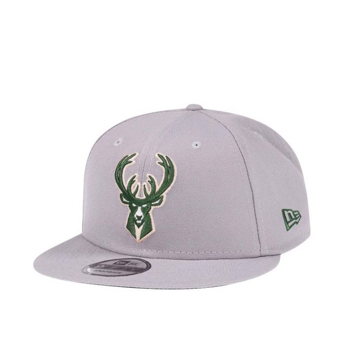 ニューエラ New Era 【 Milwaukee Bucks Fresh Grey Edition 9Fifty Snapback Hat Men Gray 】 ミルウ..