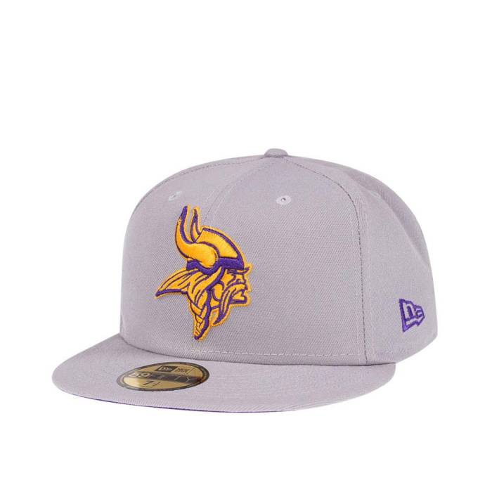 ニューエラ New Era 【 Minnesota Vikings Fresh Grey Edition 59Fifty Fitted Hat Men Gray 】 ミネソ..