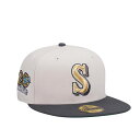 ニューエラ New Era 【 Seattle Mariners 20Th Anniversary Stone Gold Two Tone Edition 59Fifty Fitted Hat Men White 】 シアトル マリナーズ ゴールド バッグ 小物 ブランド雑貨 帽子 メンズ帽子 キャップ メンズ 白色(4)