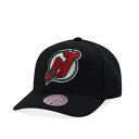 ミッチェル&ネス Mitchell & Ness 【 New Jersey Devils Pro Crown Fit Vintage Black Snapbac...