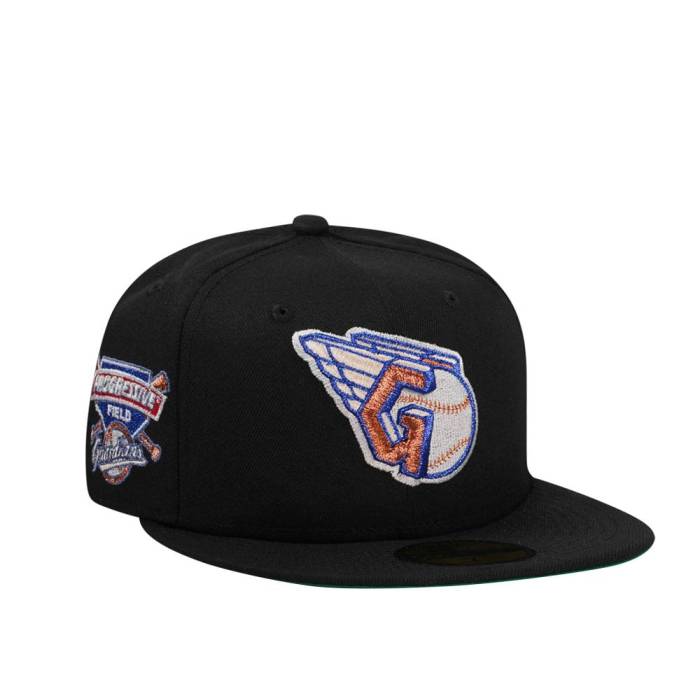 ニューエラ New Era 【 Cleveland Guardians Progressive Field Black Copper Edition 59Fifty Fitted ..