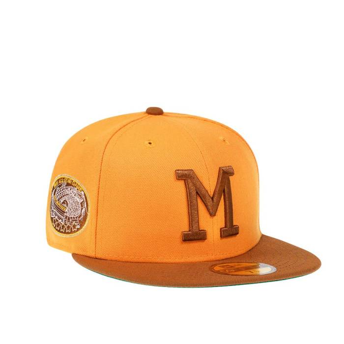 ニューエラ New Era 【 Milwaukee Braves All Star Game 1995 Good Brews Edition 59Fifty Fitted Hat Men Yellow 】 ミルウォーキー ブレーブス Game ゲーム バッグ 小物 ブランド雑貨 帽子 メンズ帽子 キャップ メンズ yel