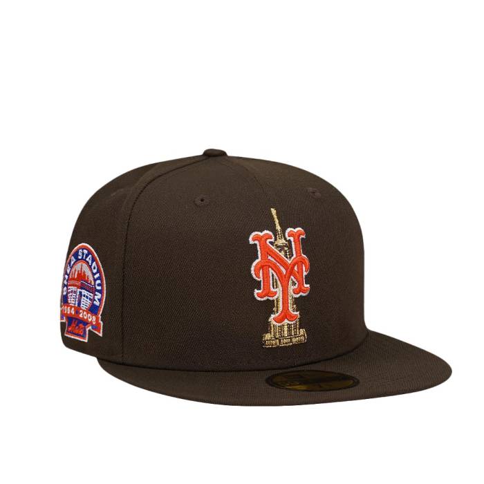 ニューエラ New Era 【 New York Mets Shea Stadium Chocolate Empire Edition 59Fifty Fitted Hat Men Brown 】 メッツ スタジアム バッグ 小物 ブランド雑貨 帽子 メンズ帽子 キャップ メンズ 茶色 ブラウン