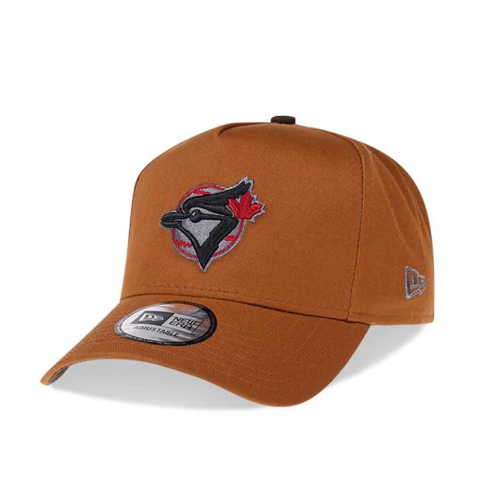 ニューエラ New Era 【 Toronto Blue Jays Whiskey Prime Edition 9Forty A Frame Snapback Hat Men Br..
