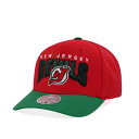 ミッチェル&ネス Mitchell & Ness 【 New Jersey Devils Pro Crown Fit Vintage Red Snapback ...