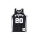 ミッチェル&ネス Mitchell & Ness 【 San Antonio Spurs - Manuel Ginobili 2.0 Swingman 2002-03 Jersey Men Black 】 スパーズ ジャージ メンズファッション トップス その他 メンズ 黒色 ブラック(4)