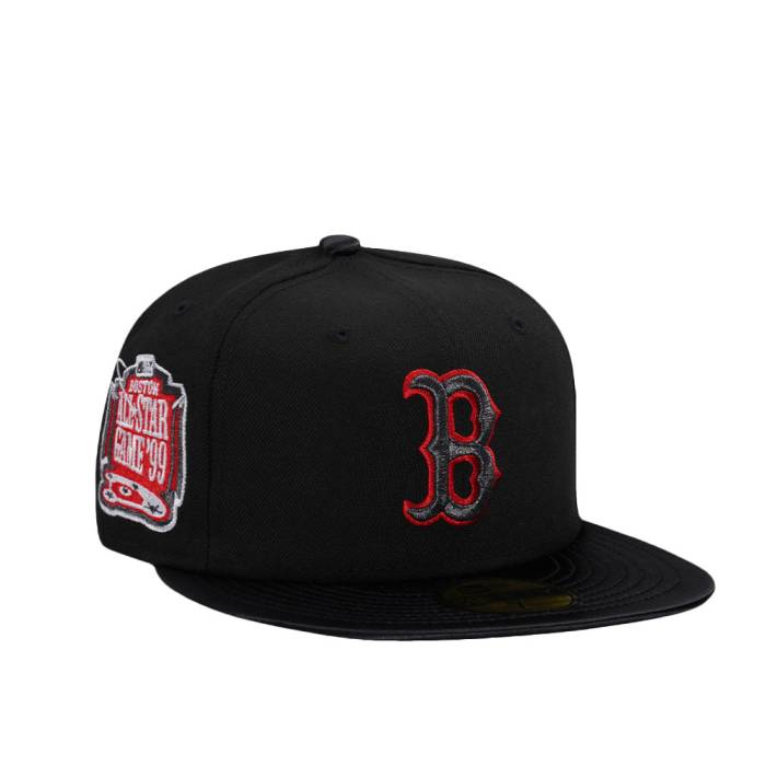 楽天スニケス【★スーパーSALE★12/11深夜2時迄】ニューエラ New Era 【 Boston Red Sox All Star Game 1999 Shiny Black And Red Satin Brim Edition 59Fifty Fitted Hat Men Black 】 ボストン Red 赤・レッド Game ゲーム 黒色 ブラック サテン バッグ 小物 ブランド雑貨 帽子