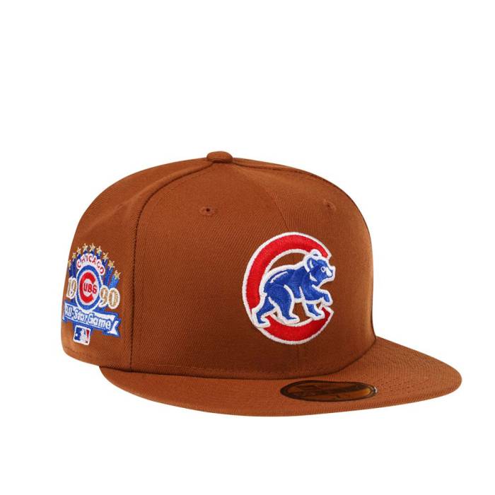 楽天スニケス【★スーパーSALE★12/11深夜2時迄】ニューエラ New Era 【 Chicago Cubs All Star Game 1990 Bourbon And Suede Edition 59Fifty Fitted Hat Men Brown 】 シカゴ カブス Game ゲーム スエード・スウェード バッグ 小物 ブランド雑貨 帽子 メンズ帽子 キャッ