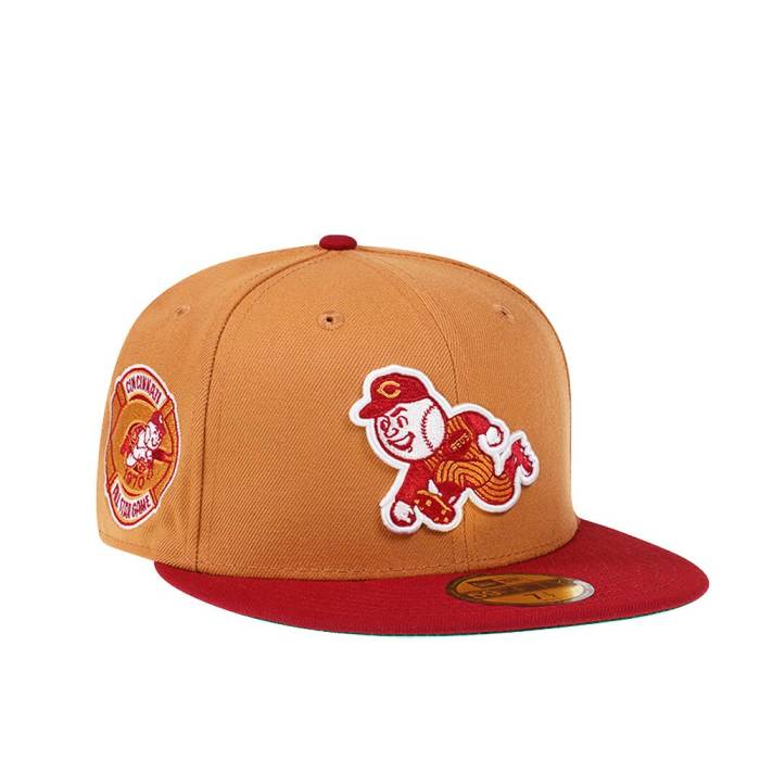 楽天スニケス【★スーパーSALE★12/11深夜2時迄】ニューエラ New Era 【 Cincinnati Reds All Star Game 1970 Golden Era Edition 59Fifty Fitted Hat Men Beige 】 シンシナティ レッズ Game ゲーム バッグ 小物 ブランド雑貨 帽子 メンズ帽子 キャップ メンズ ベージュ