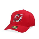 スターター Starter 【 New Jersey Devils Score Cotton Twill Curved Snapback Hat Men Red...