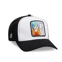 Capslab 【 Dragon Ball Z Bulma White/Black Trucker Snapback Hat Men Multicolored 】 ドラゴン トラッカー Snapback スナップバック バッグ バッグ 小物 ブランド雑貨 帽子 メンズ帽子 キャップ メンズ