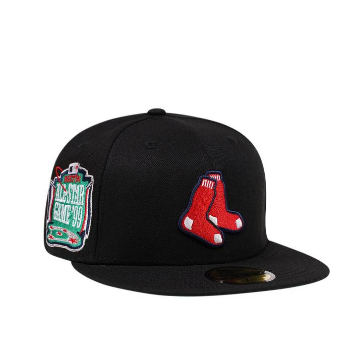 楽天スニケス【★スーパーSALE★12/11深夜2時迄】ニューエラ New Era 【 Boston Red Sox All Star Game 1999 Throwback Edition 59Fifty Fitted Hat Men Black 】 ボストン Red 赤・レッド Game ゲーム バッグ 小物 ブランド雑貨 帽子 メンズ帽子 キャップ メンズ 黒色 ブ