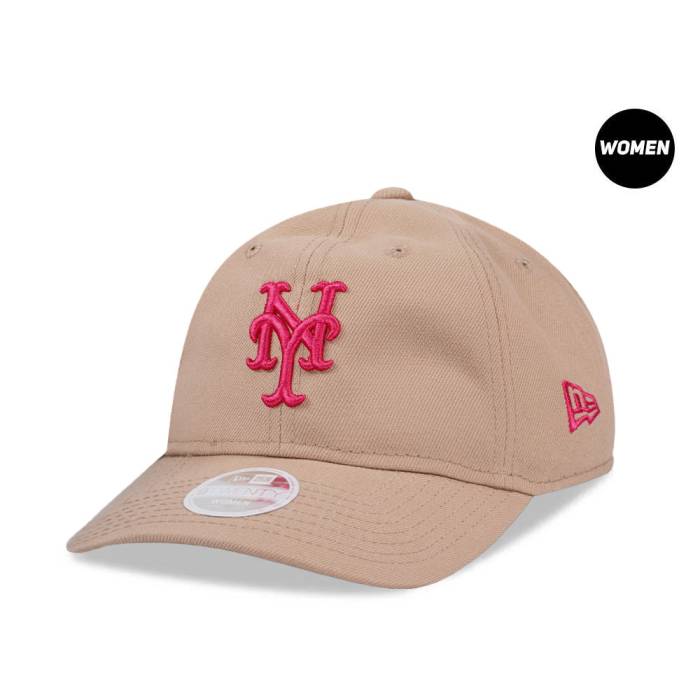 ニューエラ New Era 【 New York Mets Camel Pink Womens 9Twenty Strapback Hat Women Beige 】 メッ..
