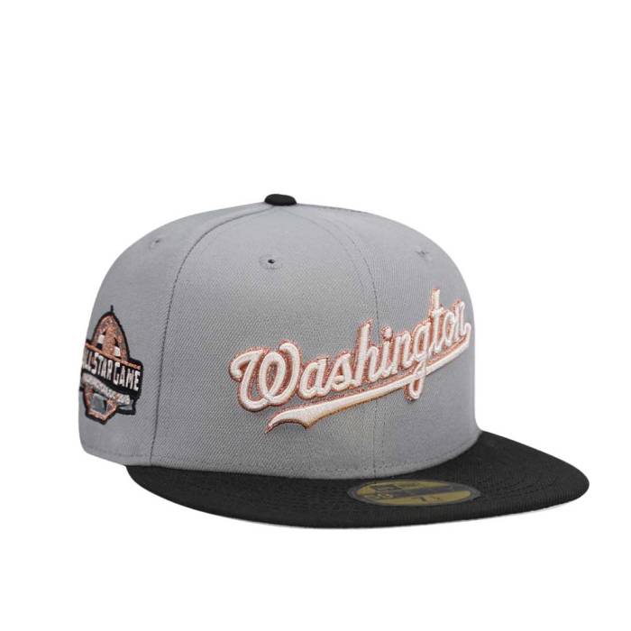 ニューエラ New Era 【 Washington Nationals All Star Game 2018 Concrete Copper Two Tone Edition 59Fifty Fitted Hat Men Gray 】 ワシントン ナショナルズ Game ゲーム 銅色 コッパー バッグ 小物 ブランド雑貨 帽子 メンズ