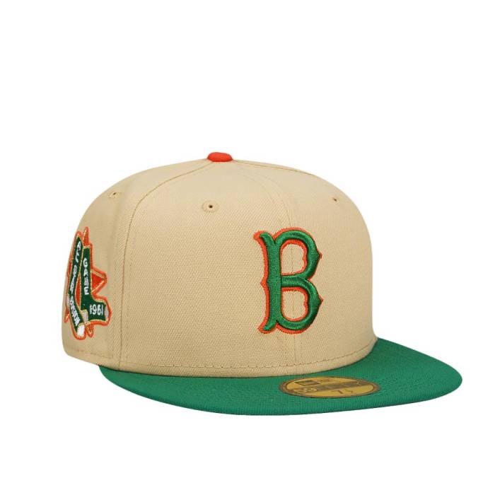楽天スニケス【★スーパーSALE★12/11深夜2時迄】ニューエラ New Era 【 Boston Red Sox All Star Game 1961 Irish Two Tone Edition 59Fifty Fitted Hat Men White 】 ボストン Red 赤・レッド Game ゲーム バッグ 小物 ブランド雑貨 帽子 メンズ帽子 キャップ メンズ 白色