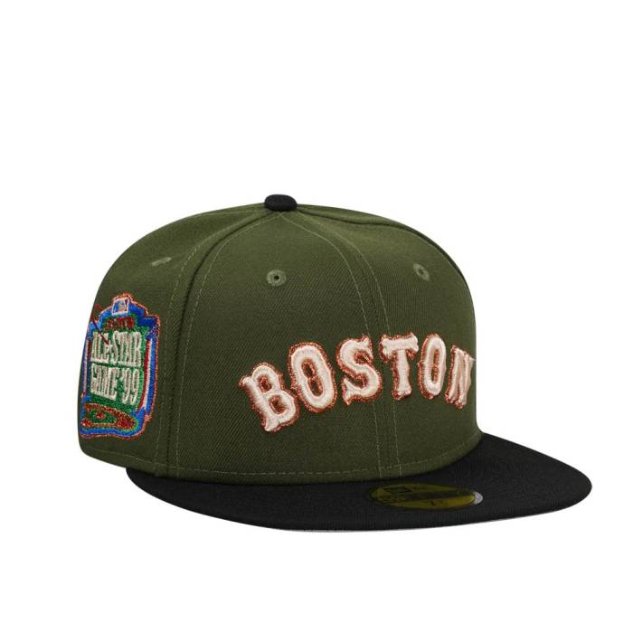 楽天スニケス【★スーパーSALE★12/11深夜2時迄】ニューエラ New Era 【 Boston Red Sox All Star Game 1999 Two Tone Edition 59Fifty Fitted Hat Men Green 】 ボストン Red 赤・レッド Game ゲーム バッグ 小物 ブランド雑貨 帽子 メンズ帽子 キャップ メンズ green 緑・
