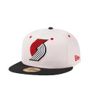 ニューエラ New Era 【 Portland Trail Blazers Stone Two Tone Edition 59Fifty Fitted Hat Men Beige 】 ポートランド ブレザー バッグ 小物 ブランド雑貨 帽子 メンズ帽子 キャップ メンズ ベージュ