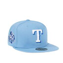 ニューエラ New Era 【 Texas Rangers 40Th Anniversary Sky Edition 59Fifty Fitted Hat Men Blue 】 テキサス レンジャース スカイ バッグ 小物 ブランド雑貨 帽子 メンズ帽子 キャップ メンズ 青色 ブルー
