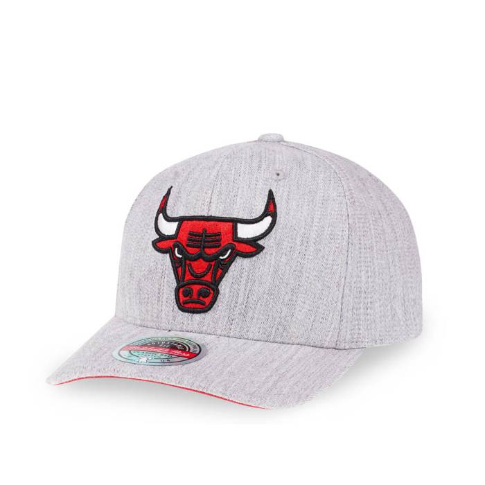 ミッチェル&ネス Mitchell & Ness 【 Chicago Bulls Heather Gray Red Line Flex Snapback Hat Men Gray 】 シカゴ ブルズ heather ヘザー gray 灰色・グレー・グレイ Red 赤・レッド Snapback スナップバック バッグ バッグ