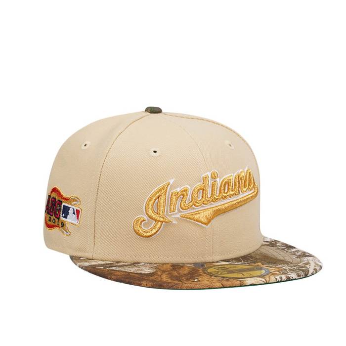 ニューエラ New Era 【 Cleveland Indians All Star Game 2019 Vegas Real Tree Two Tone Edition 59Fifty Fitted Hat Men White 】 クリーブランド インディアンス Game ゲーム ベガス レアル バッグ 小物 ブランド雑貨 帽子