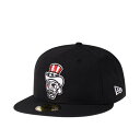 ニューエラ New Era 【 Harrisburg Senators Zombie Edition 59Fifty Fitted Hat Men Black 】 セネターズ バッグ 小物 ブランド雑貨 帽子 メンズ帽子 キャップ メンズ 黒色 ブラック(4)
