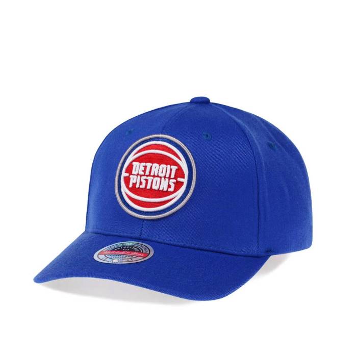 ミッチェル&ネス Mitchell & Ness 【 Detroit Pistons Team Ground Red Line Solid Flex Snapback Hat Men Blue 】 デトロイト ピストンズ Team チーム Red 赤・レッド ソリッド Snapback スナップバック バッグ バッグ 小物