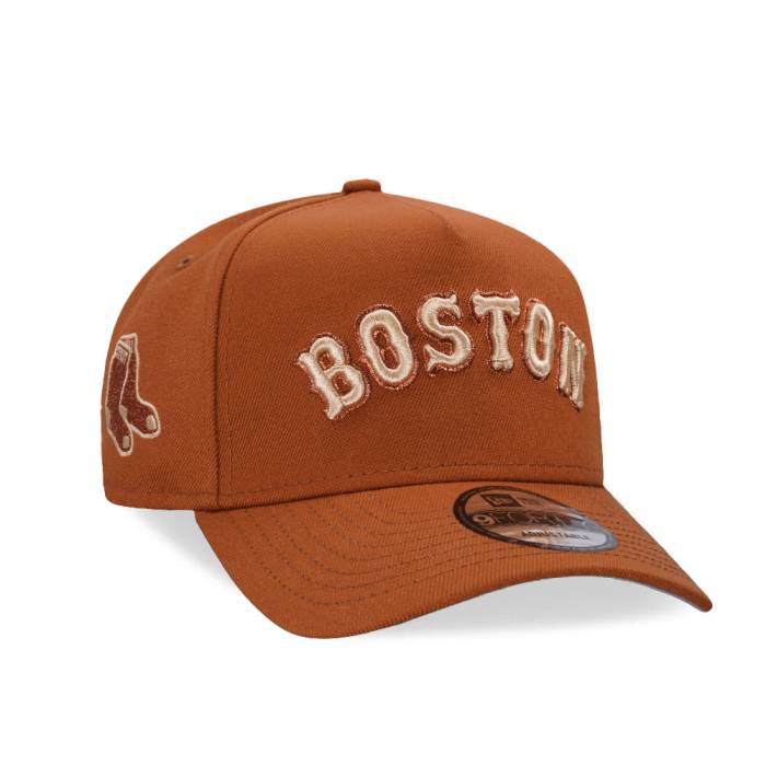 ニューエラ New Era 【 Boston Red Sox Earthy Copper 9Forty A Frame Snapback Hat Men Brown 】 ボス..