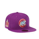 ニューエラ New Era 【 Chicago Cubs World Series 2016 Grape Metallic Suede Elite Editio...