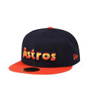 ニューエラ New Era 【 Houston Astros Jersey Fit Throwback Edition 59Fifty Fitted Hat M...