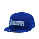 ニューエラ New Era 【 Los Angeles Lakers Jersey Fit Edition 59Fifty Fitted Hat Men Blu...