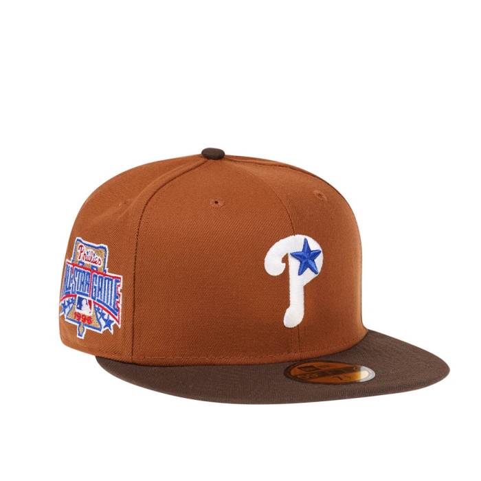 楽天スニケス【★スーパーSALE★12/11深夜2時迄】ニューエラ New Era 【 Philadelphia Phillies All Star Game 1996 Bourbon And Suede Edition 59Fifty Fitted Hat Men Beige 】 フィラデルフィア フィリーズ Game ゲーム スエード・スウェード バッグ 小物 ブランド雑貨 帽