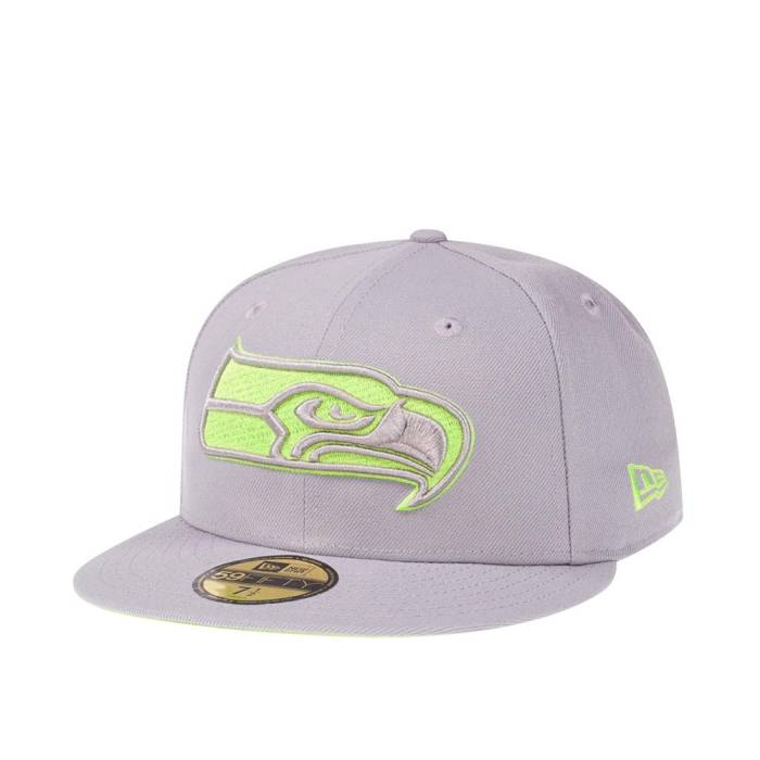 ニューエラ New Era 【 Seattle Seahawks Fresh Grey Edition 59Fifty Fitted Hat Men Gray 】 シアト..